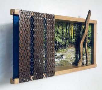 Eva M. Capobianco • <em>FLT – Map 12, Stream Crossing II</em> • Mixed media • 17“×11“×5“ • $425.00<a class="purchase" href="https://state-of-the-art-gallery.square.site/product/eva-m-capobianco-flt-map-12-stream-crossing-ii/271" target="_blank">Buy</a>