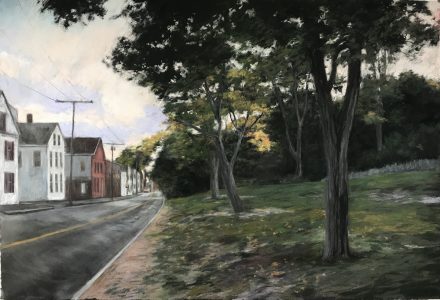 Diane Newton • <em>Mack Park, Salem, Massachusetts</em> • Pastel on black Arches paper • 44“×30“ • $2,500.00<a class="purchase" href="https://state-of-the-art-gallery.square.site/product/diane-newton-mack-park-salem-massachusetts/418" target="_blank">Buy</a>